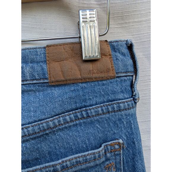 Madewell Women's Mid Rise Perfect Vintage Jeans Sz 29 Cropped Capri Distressed - Picture 4 of 8
